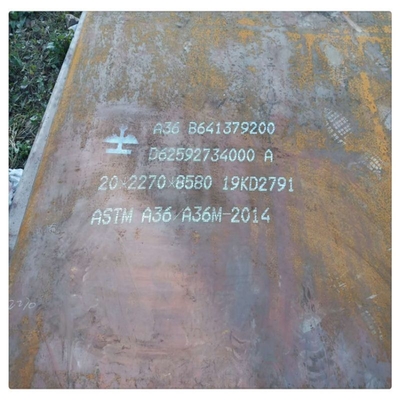 ASTM A36/ASTM A283 Grado C Piastra di acciaio al carbonio laminata a caldo per materiali da costruzione