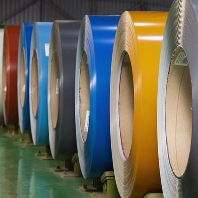Stoccaggio Preverniciato Gi Steel Coil / PPGI / PPGL Color Coated Galvanized corrugated Metal Roofing Sheet
