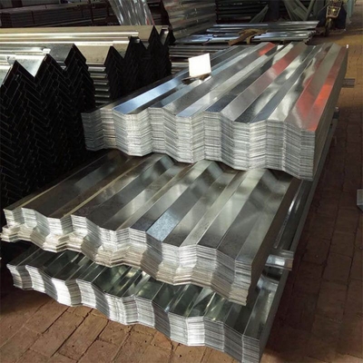 0.12-0.85mm Lastra ondulata 30-150g pannello di tetto galvanizzato a caldo con grado SPCC