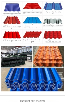 Tecnica di galvanizzazione Dx51d lamiera di copertura in acciaio ondulato PPGI/PPGL laminata a freddo