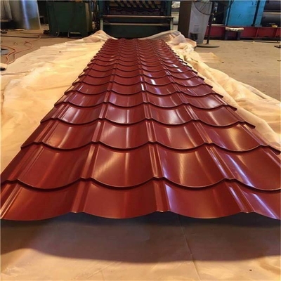 Certificazione IBR PPGI Piastra di tetto ondulato pre-tinto per materiali da costruzione in acciaio