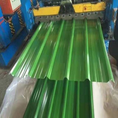 Gi lamiera di copertura in acciaio ondulato colorato rivestito lamiera di metallo ondulato galvanizzato