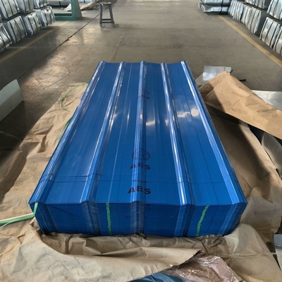Certificazione ISO 0,1 mm-1,2 mm PPGI Piastra di copertura in acciaio ondulato pre-tinto per la copertura
