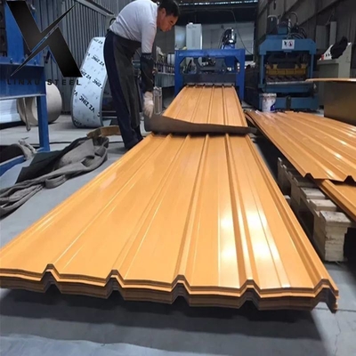 Pre-rivestimento certificato Z30-275g Ral Color Roofing Metal Sheet per le norme ISO