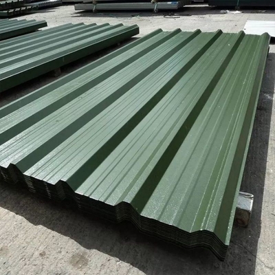 Colore Materiale di costruzione metallo carta di copertura in acciaio galvanizzato ondulato