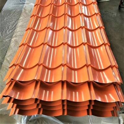 Colore Materiale di costruzione metallo carta di copertura in acciaio galvanizzato ondulato