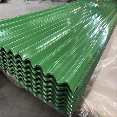 Fogli di copertura corrugati a strisce di acciaio galvanizzato con rivestimento in zinco da 0,47 mm