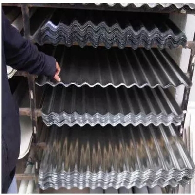 Fogli di copertura in acciaio ondulato in alluminio galvanizzato con spessore da 0,1 mm a 1,2 mm