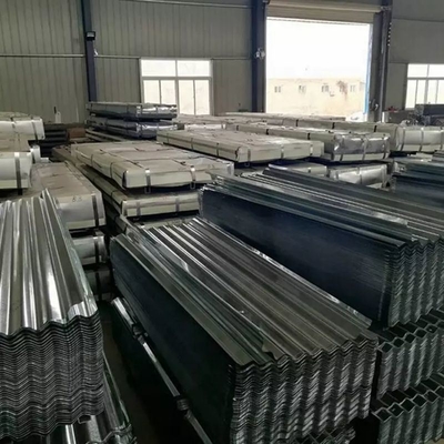 Fogli di copertura in acciaio ondulato in alluminio galvanizzato con spessore da 0,1 mm a 1,2 mm