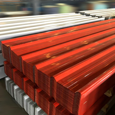 Superficie galvanizzata, colore rivestito, lamiera ondulata, metallo, spessore 0,1 mm-1,2 mm
