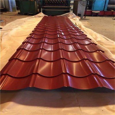Superficie galvanizzata, colore rivestito, lamiera ondulata, metallo, spessore 0,1 mm-1,2 mm