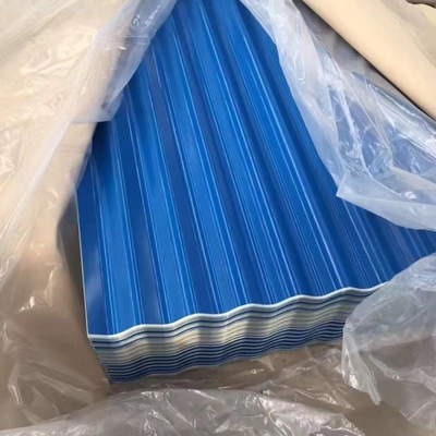Fogli di ferro ondulato di colore Fogli di tetto galvanizzato di zinco PPGI Tetto metallico