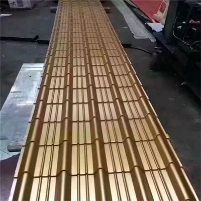 Fogli di ferro ondulato di colore Fogli di tetto galvanizzato di zinco PPGI Tetto metallico