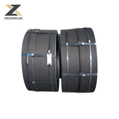 Non legato 12,7 mm 7 filo PC String di acciaio per strutture in calcestruzzo pretensione