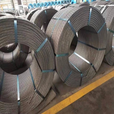 Acciaio inossidabile PC pretensed Strand 7 Wire 15.2 High Tensile Spiral Surface Grade