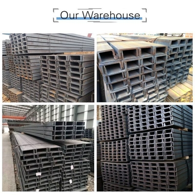 Materiale di carbonio galvanizzato in acciaio a canale C laminato a caldo a forma di U con larghezza 40-550 mm