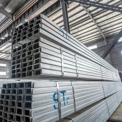 BS Standard 5-12m Lunghezza ASTM A36 Acciaio Galvanizzato C Canale per edifici industriali