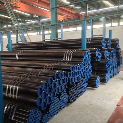 Tubo in acciaio al carbonio con rivestimento nero LSAW ERW API / API5l Grado X65 per la produzione