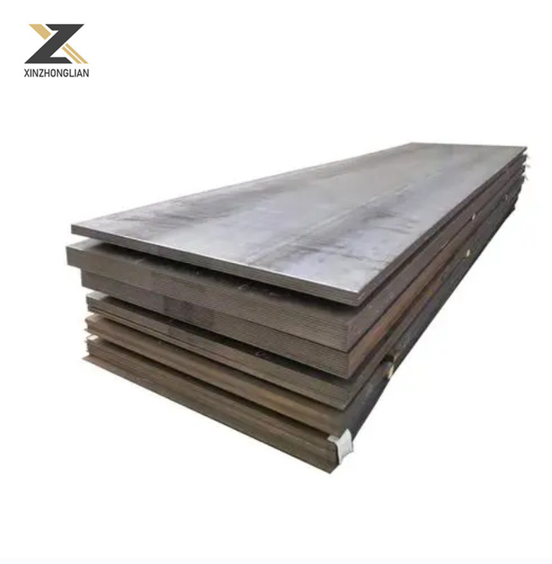 Piastra di acciaio laminata a caldo A36 Ss400 St37 St52 Superficie nuda/sparata