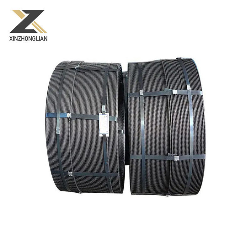 Non legato 12,7 mm 7 filo PC String di acciaio per strutture in calcestruzzo pretensione